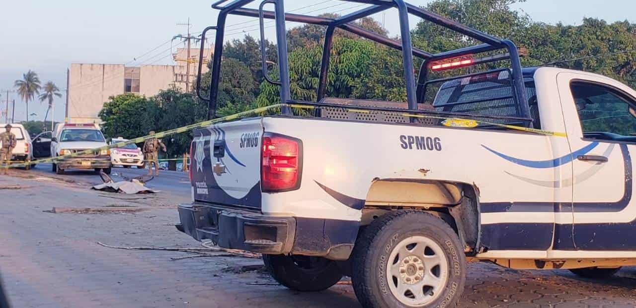 Ciclista en Cosamaloapan pierde la vida tras recibir el golpe de una motocicleta