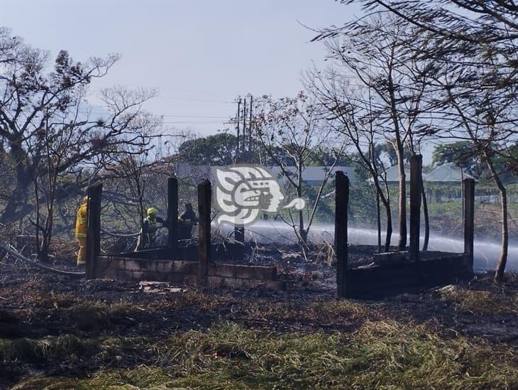 Sujetos prenden fuego a un pastizal en la autopista Puebla-Córdoba