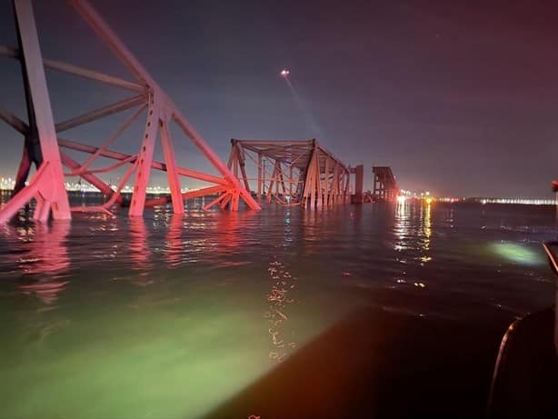 Baltimore: Colapsa puente  Francis Scott Key tras impacto de barco Dali ¿Qué sucedió? (+ VIDEO)