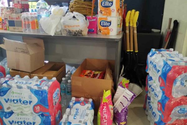 Tras incendios en centro de Veracruz, entregan despensas a familias afectadas