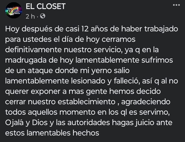 Atacan bar de la comunidad LGBTQ+ en Veracruz; fallece un trabajador