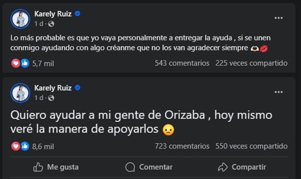 Karely Ruiz, en camino a Veracruz para ayudar a combatir incendios en Orizaba