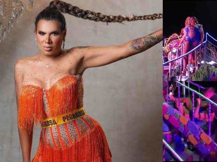 Kimberly “La Más Preciosa” cae en carro alegórico en el Carnaval de Martínez de la Torre  (+ VIDEO)