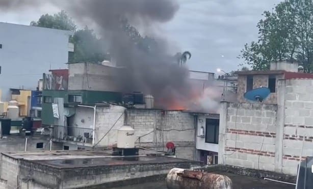 ¡Se incendia templo de la Santa Muerte en Xalapa!