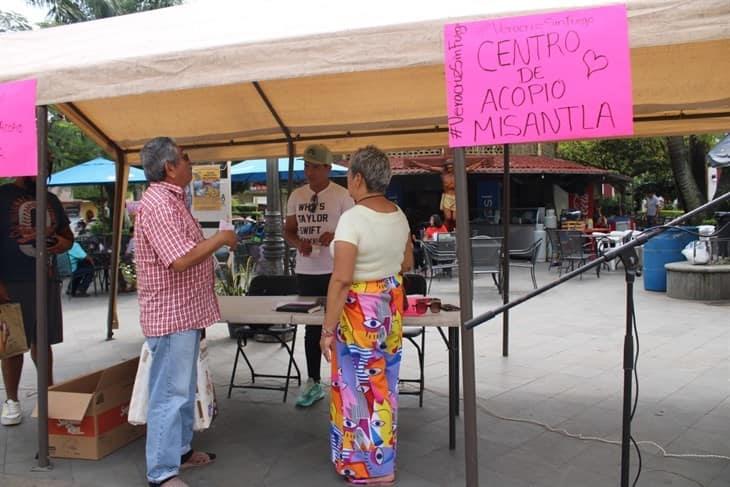 Instalan centro de acopio en Misantla, ante incendios en Orizaba