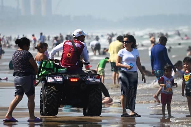 A reventar de turistas, playas en la zona norte de Veracruz