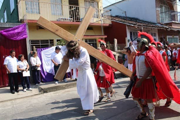 Gran afluencia en Misantla durante Viacrucis