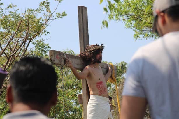 Gran afluencia en Misantla durante Viacrucis