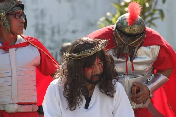 Gran afluencia en Misantla durante Viacrucis