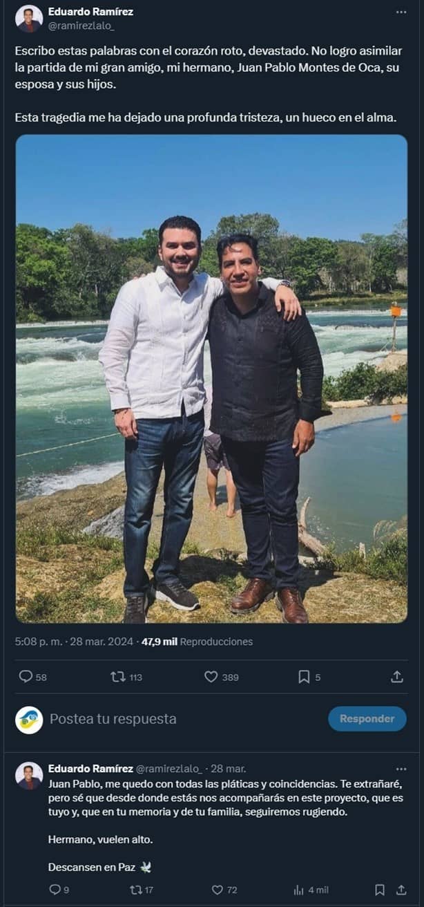 Juan Pablo Montes: FGR investiga caída de avioneta donde viajaba el diputado