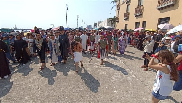 En semana santa 2024 realizan viacrucis en Veracruz