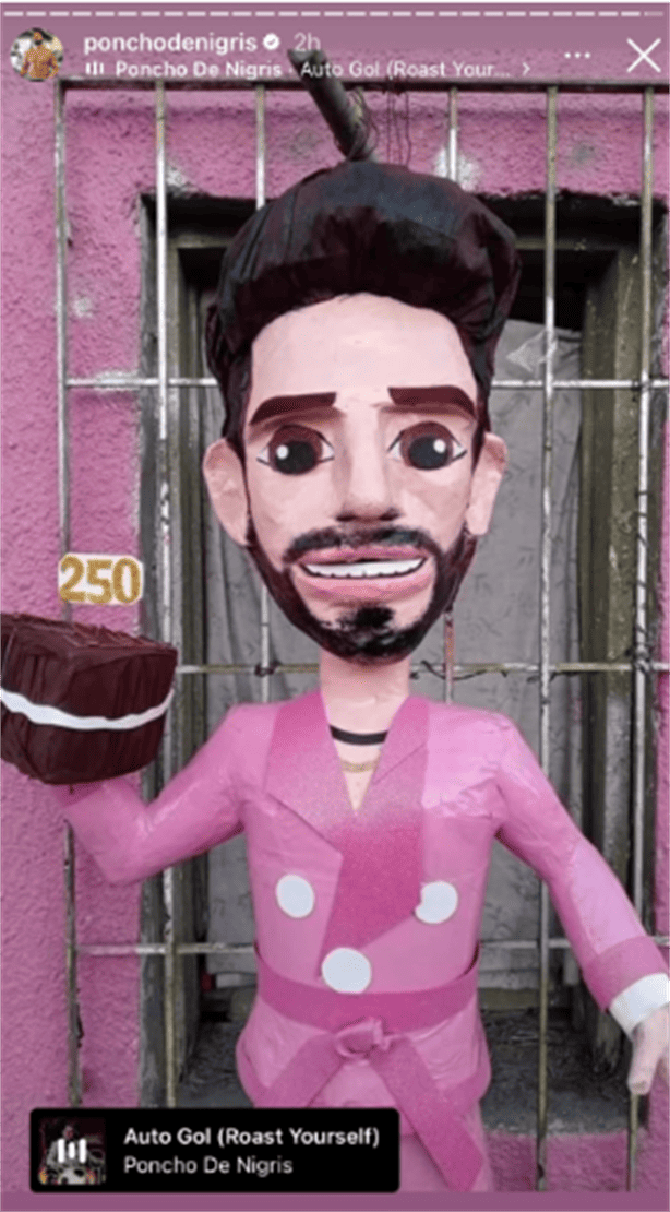 Crean piñata de Poncho de Nigris tras la polémica de pastelería Eat Me