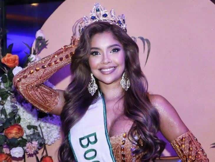 Génesis Vera Fernández recibió banda como Miss Earth Boca del Río 2024