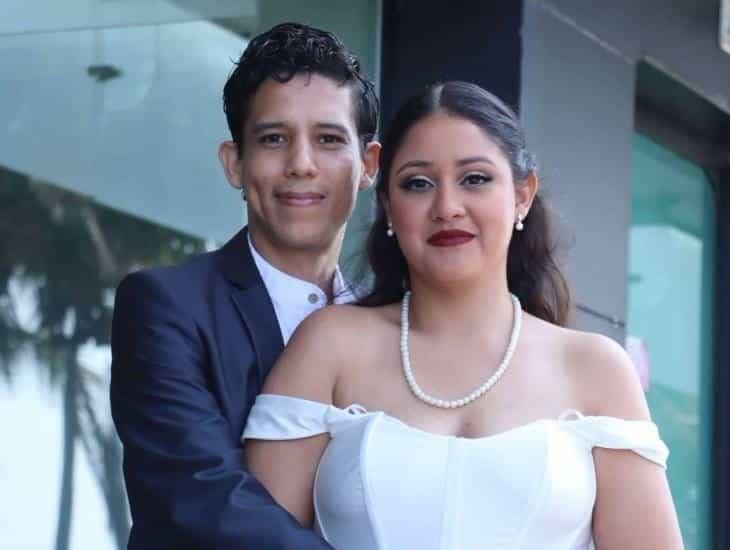 Luis Enrique López Gastelú y Ari Michelle Rodríguez Segovia contraen matrimonio civil