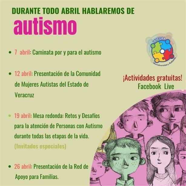 Esta es la ruta y fecha para la Caminata por el Autismo en Xalapa