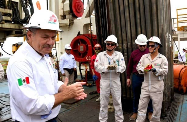 Pemex supervisa perforación de pozo Campo Ixachi en Veracruz