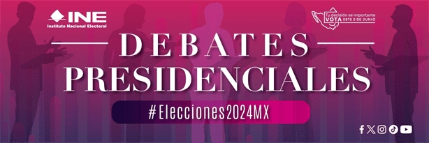 Debate presidencial 2024: Horarios, fechas y dónde verlo 