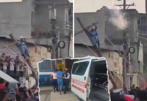 Interpretaba a Jesús en Viacrucis y casi muere electrocutado (+Video)