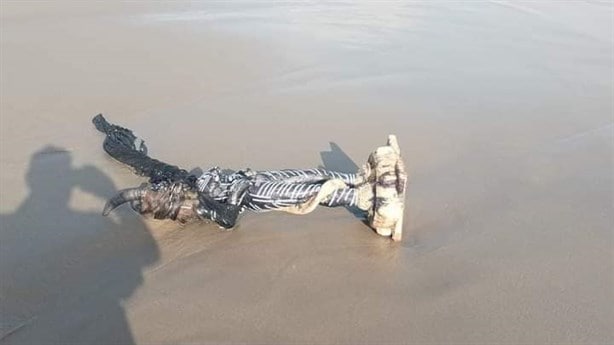 El misterio de la temida y venerada Mami Wata, la figura encontrada en playa de Coatzacoalcos