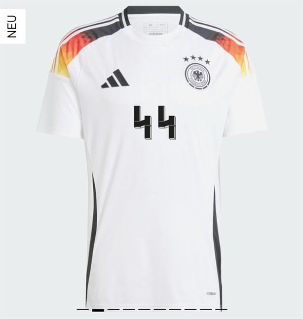 ¿Por qué Adidas retiró el número 44 en las camisetas de futbol de Alemania?