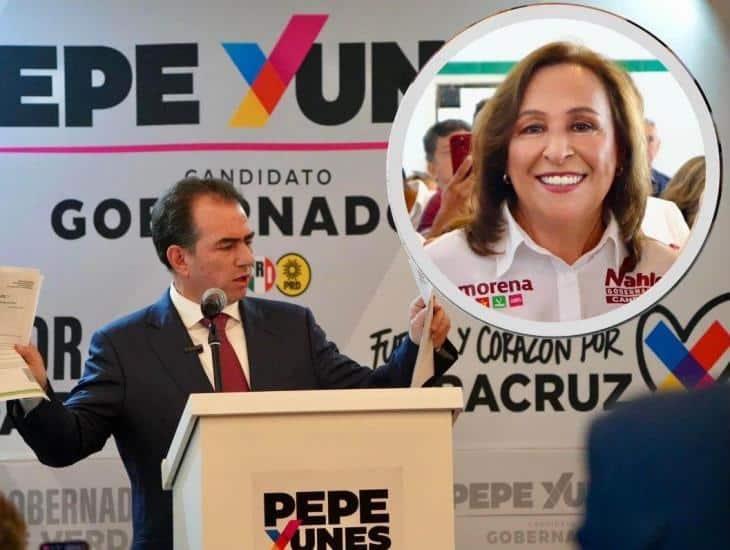 Denuncia Pepe Yunes enriquecimiento ilícito de Nahle ; tienes doble moral, le responde