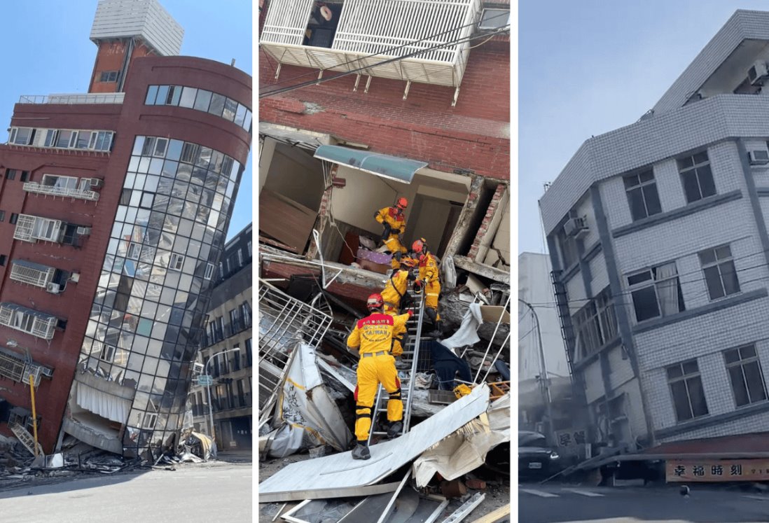 Terremoto en Taiwán de magnitud 7.5 suma 9 fallecidos