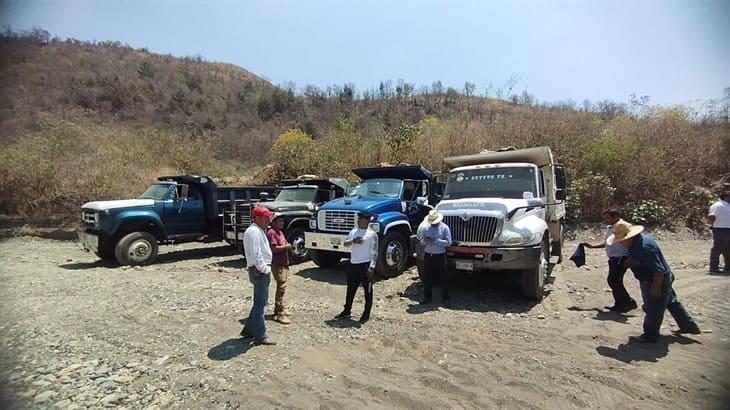 Trasladarán material pétreo extraído de presa El infiernillo a bancos de material; en Nogales