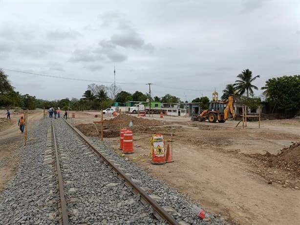 Tren Interoceánico: Así avanza la construcción de la estación de Moloacán