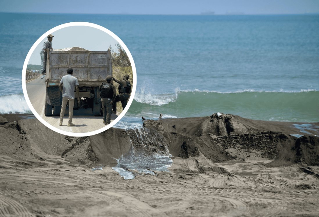 ¿Es delito llevarse la arena de una playa en Veracruz?