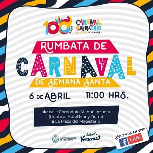 Rumbata de Carnaval de Veracruz 2024 este sábado, te decimos lugar y hora