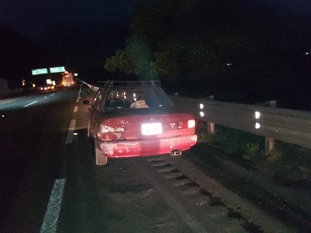 Choque en autopista Orizaba- Puebla: motociclista hospitalizado