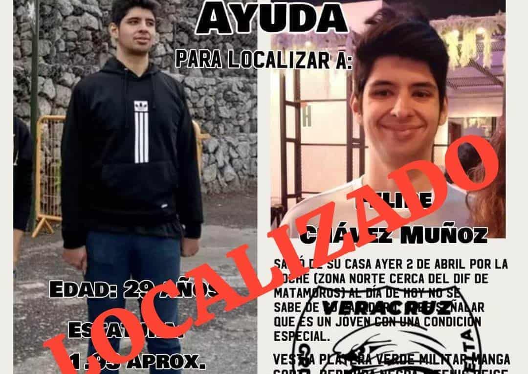 Localizan a joven con autismo que había desaparecido en Veracruz