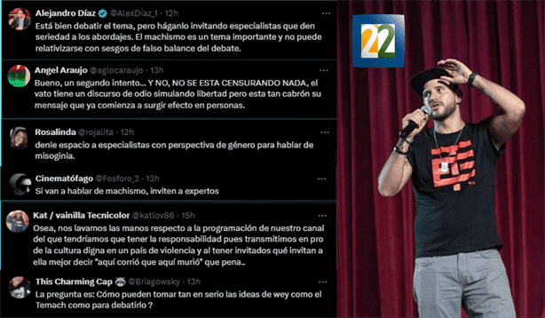 Canal 22 suspende programa con influencer El Temach, tras duras críticas, esto fue que pasó