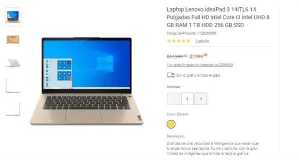 Antes de la Venta Nocturna Liverpool, la tienda tiene estás laptops a mitad de precio