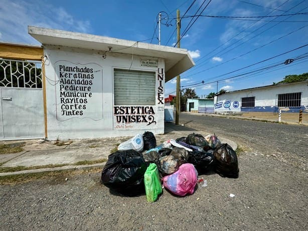 Ciudadanos de colonia en Veracruz llevan 15 días viviendo entre basura