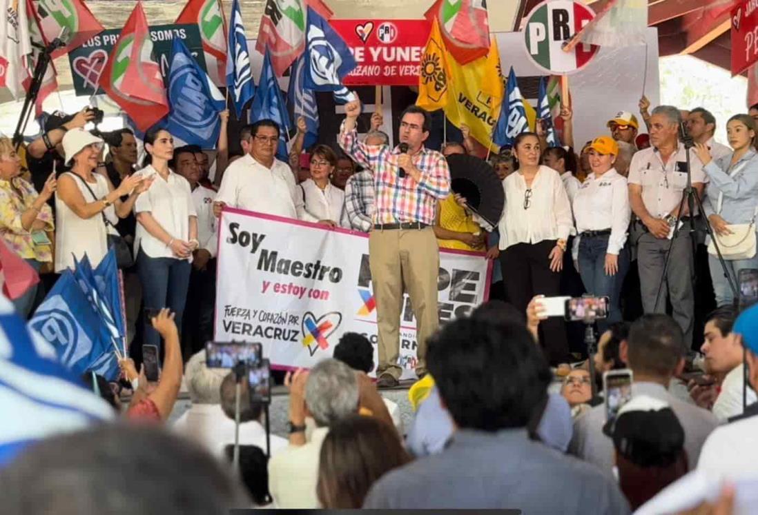 José Yunes convoca a la población a corregir el camino en las urnas