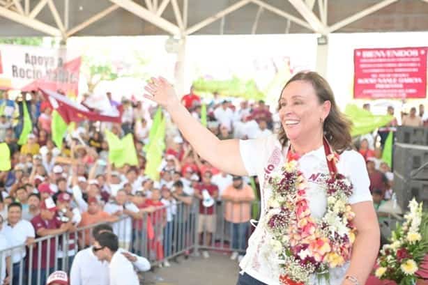 Rocío Nahle promete inversiones y empleos para Sur de Veracruz