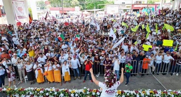 Rocío Nahle promete inversiones y empleos para Sur de Veracruz