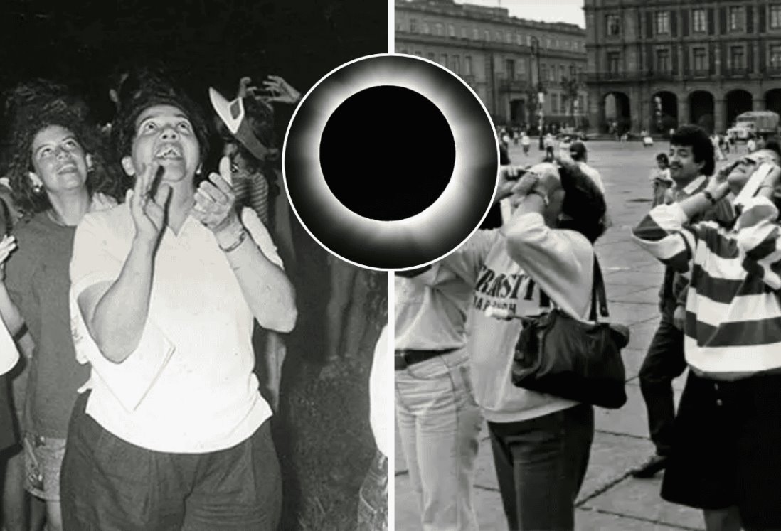 Así se vio el Eclipse Solar Total de 1991 en México