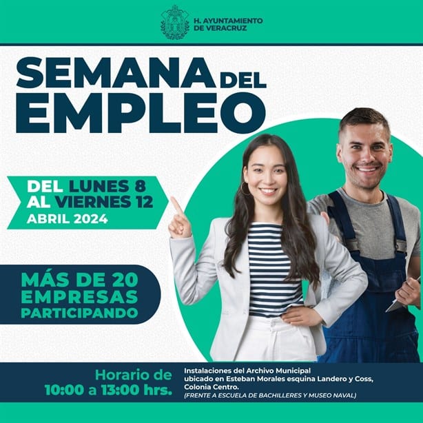 ¿Buscas trabajo? Este es el horario de la Semana del Empleo en Veracruz