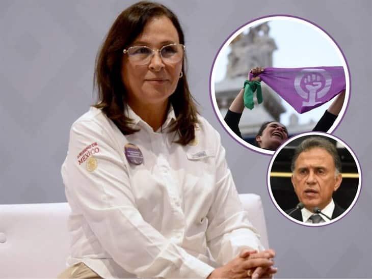 Feministas acusan a los Yunes de violentar a Rocío Nahle