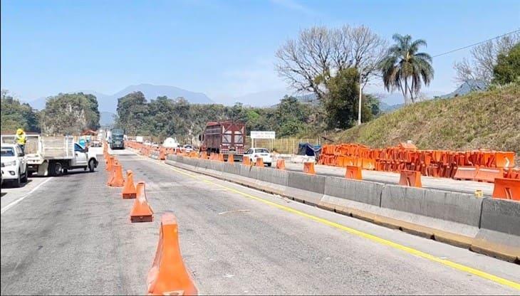 Reanudan trabajos en el Puente El Metlác; cierran dos carriles en la México-Veracruz