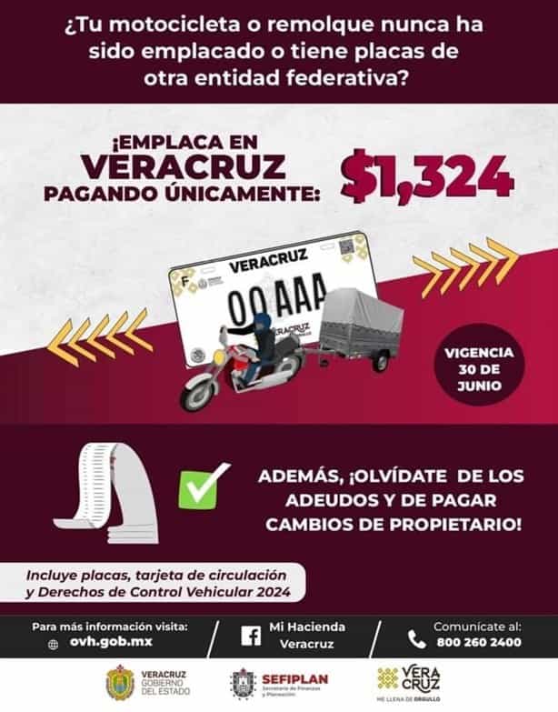 Esta es la fecha límite para emplacar tu automóvil en Veracruz este 2024
