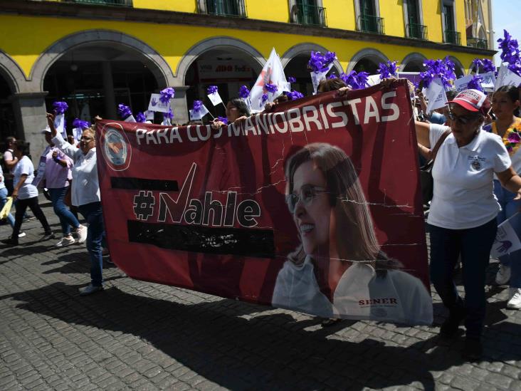 Organizadora de marcha a favor de Rocío Nahle no es funcionaria, afirma la PMA