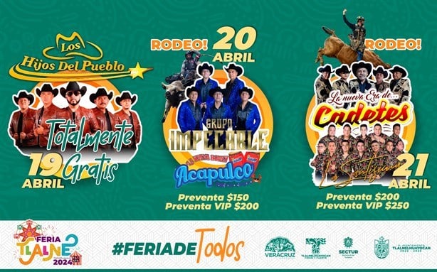 Feria de Tlalnelhuayocan 2024: esta es la cartelera completa de artistas