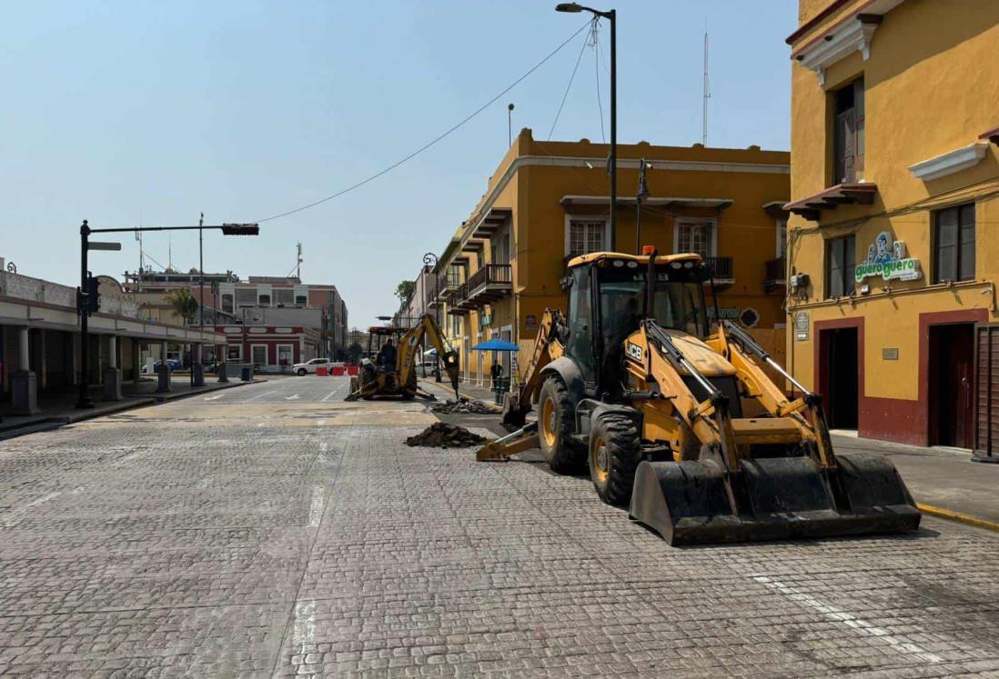 Estas calles del centro histórico de Veracruz continuarán cerradas a la vialidad