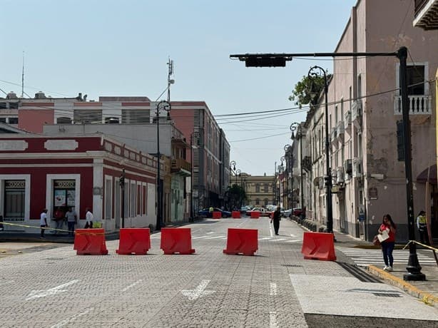 Estas calles del centro histórico de Veracruz continuarán cerradas a la vialidad