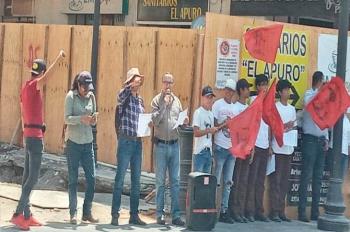 Antorchistas en Veracruz exigen justicia para sus compañeros en Guerrero