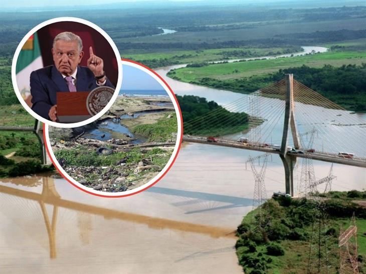 AMLO insta a PROFEPA a revisar contaminación de ríos en Coatzacoalcos