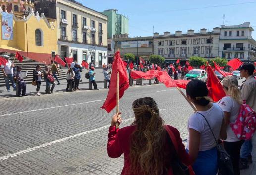 Movimiento Antorchista exige en Xalapa justicia por crimen en Guerrero
